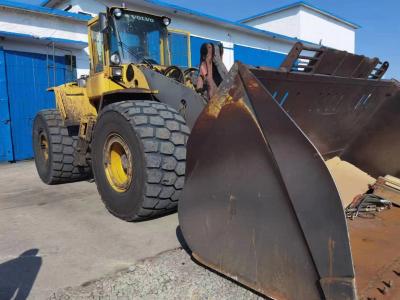 China 4WD-aandrijving Gebruikte laadmachine VOLVO L220E Originele ontwerp Wiel Skid-Steer Loader Bewegende type Te koop