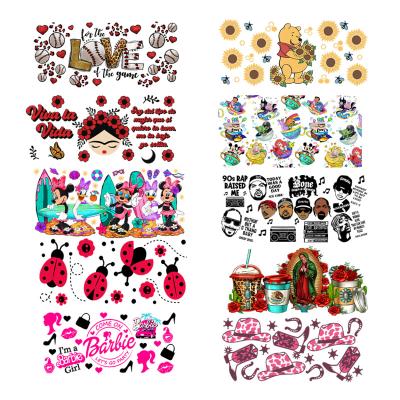 China Cup Factory design Uv Dtf Cup Wrap Transfers cartoon Uv Dtf Cup Wrap Transfers UV dtf cup wraps for sale