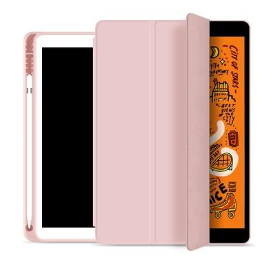 China 2019 Stand Auto-Sleep Magnetic Function 10.2 Inch Case With Pencil Holder Soft Back Cover Case For New iPad 10.2 Case For iPad 7 Generation for sale