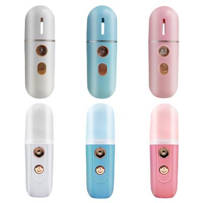 China Wholesale Custom Logo Facial Moisturizer Steamer USB Charger Mist Sprayer Nano Portable Facial Humidifier Nano Mist Sprayer for sale