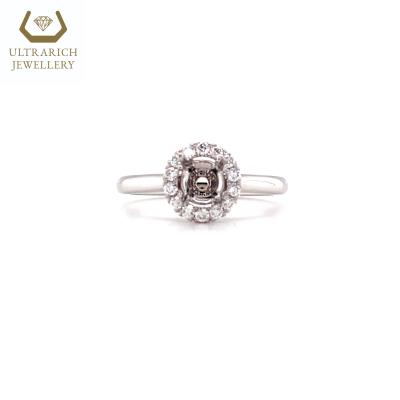 China FASHIONABLE luxury design real Diamond Wholesale Manufacturer 18K Diamond Ring Mounting for sale