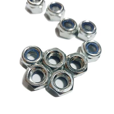 China Heavy Industry Fastener Manufacturer Stainless Steel Anti-Slip Hex Nuts Nylon Lock Nuts for sale