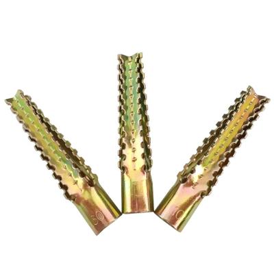 China Building Construction Wholesale colored zinc plated sawtooth gecko iron expansion pipe expansion bolt for sale