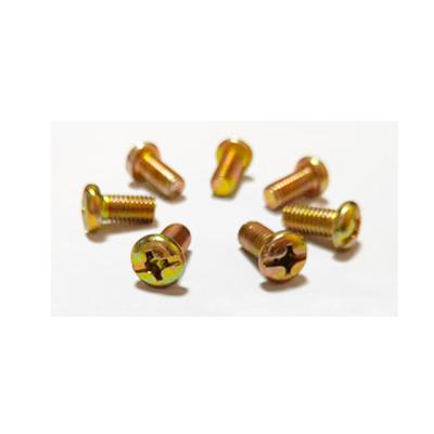 China Round Factory Low Price Color Plated Cross Screw Round Head Screws for sale