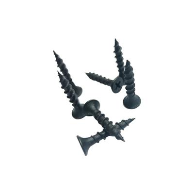 China Pan Hot Selling High Strength Cross Flat Head Black Self Tapping Screws for sale