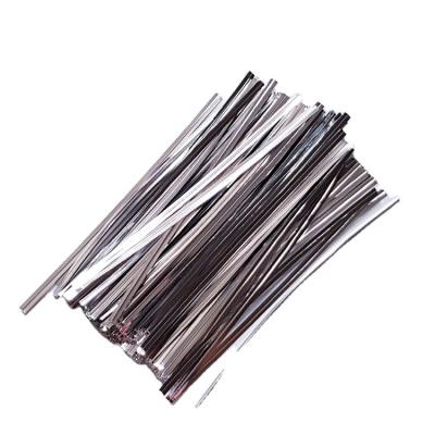 China Metallic Nigeria hot sale Colorful  8cm 10cm 12cm soft plastic twist ties for candy and bread bags for sale