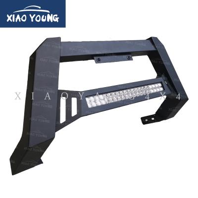 China Factory-direct Universal Steel Bull Bar For Ranger Hilux Revo Rocco NP300 Triton L200 Come With LED Light for sale