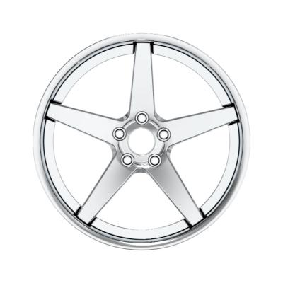 China Aero-Forged Aluminum Alloy 6061-T6 Customized 2 Piece Super Deep Concave Car Wheels Polished Forged Wheels for sale