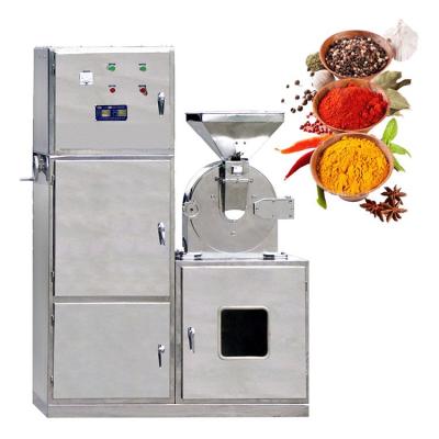 China High Efficiency Easy Operation CE 12-120 Mesh Dust-Collection Stainless Steel Commercial Dry Spice Grinder Machine For Industry Spice Electric Hammer Mill for sale