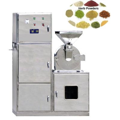 China CE Small Stainless Steel Dust-collection Easy Industrial Medicine Herb Powder Grinder CE High Efficiency Automatic Herb Crushing Machine for sale