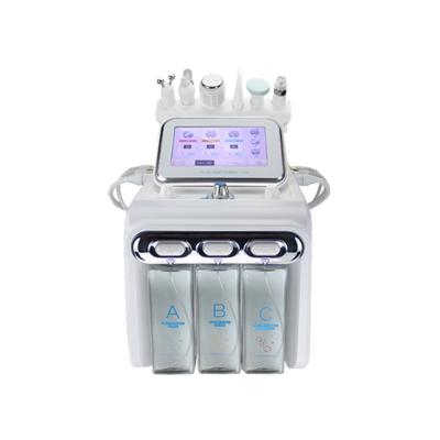 China Exfoliators 6 in 1 Oxygen Facial Jet Hydraulic Facial Jet Blackhead Remover Beauty Cleansing Dermabrasion Water Aqua Peel Machine for sale