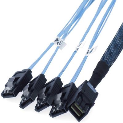 China Other Original SFF-8643 4 to MINI SAS SATA 12GB 1to4 HD Cable 1m for sale