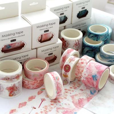 China DIY kawaii cute waterproof Japanese cartoon cute candy washi tapes spells decorative stationery art supplies for sale