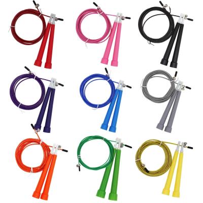 China NEW PP+PVC Steel Wire Jump Jump Rope Fitnesss Equipment Workout Adjustable 3M Long 9 Color T508 for sale