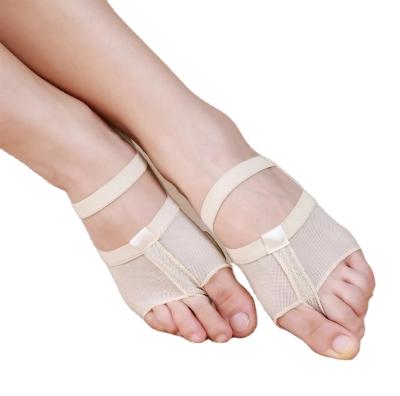 China Cotton Belly Dance Exercise Shoes Women Anti-Slip Toe Socks Bandage Open-Toe Yoga Women Yoga Socks Cotton Yoga Booties M08 for sale