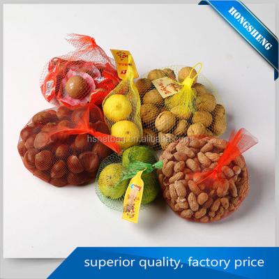 China China Recyclable Cheap Vegetable Mesh Net Bags Garlic Fruit Mesh Potato Packing Bags for sale