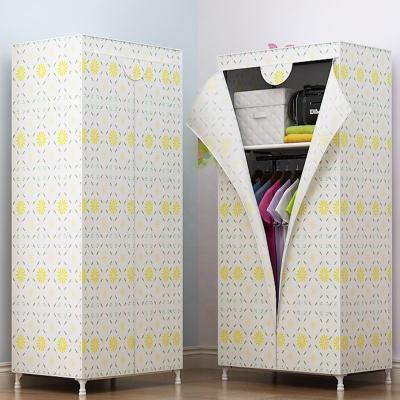 China Foldable waterproof fabric multifunctional side open wardrobe for sale