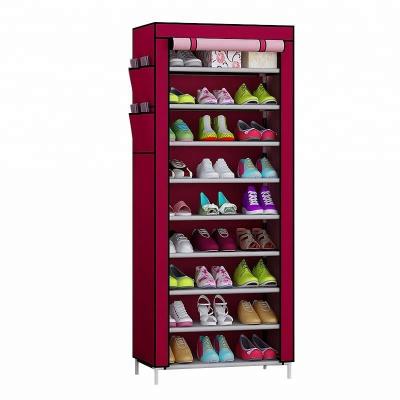 China Multifunctional Shoe Cabinets 10 Layers Convertible Nonwoven Fabric Wholesale Cover for sale