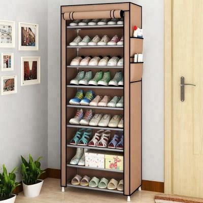 China Factory direct convertible 10 layers of practical metal design shoe rack for sale