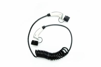 China Tipo de cable espiral blanco 32A - 2 a mecanografiar - cable de carga de 2 vehículos eléctricos en venta