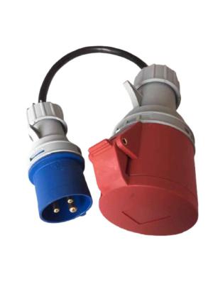 Cina adattatore di spina di IEC 60309 di 32A 250V 5 Pin To 3 Pin Adapter per CEE To Blue rosso CEE in vendita