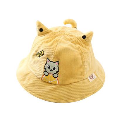 China Character Children Hats Korean Super Cute Cotton Wicking Cotton Sun Visor Baby Outdoor Hats And Caps Kids Bucket Hats for sale