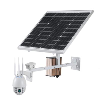 China ROAD CCTV Camera 60W WiFi 1080P HD 3G 4G SIM Card PTZ 5X Outdoor Solar Optical Dome Video Security Cam for sale