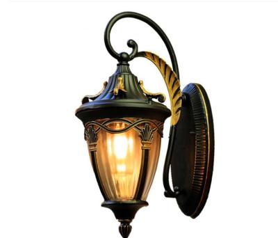 China Antique Outdoor Garden Black Wall Light for sale