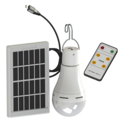 China New Residential Solar Panel Powered With Bulbs Bulb Indoor Solar Lighting For Home Hiking Emergency Fishing Riding for sale