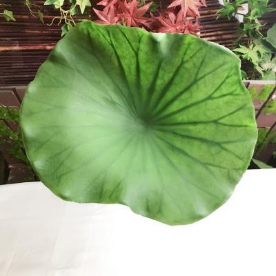 China Garden decoration simulation large fake realistic artificial lotus leaf model ornament for decor display for sale