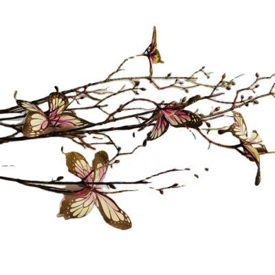 China 5 Heads Branch New Design Artificial Decoration Simulation Plastic Fake Flowers for sale