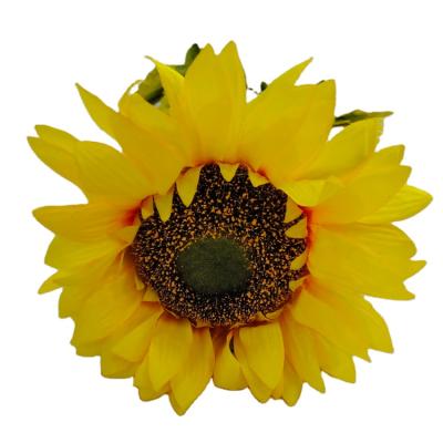 China Fashional Artificial Flowers Home Large Artificial Silk Flowers Sunflower Decorative Head Wedding Decorative Sunflowers for sale