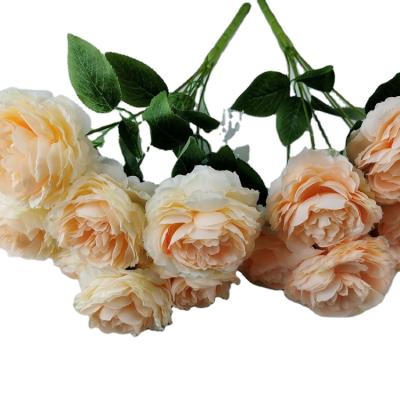 China Fashional Artificial Flower Plants Artificial Peony Popular Wedding Artificial Home Decoration Decoration Flowers for sale