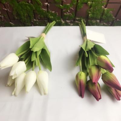 China Fashional Artificial Flowers New Style Artificial Flower For Home Decor Decoration Flowers Small Tulip for sale