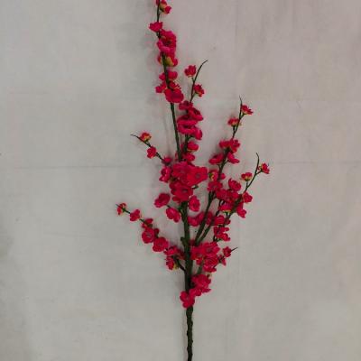 China Wholesale Fashional Artificial Flowers Plum Blossom Bouquet Artificial Decorative Pink Plum Flower Branch Flower for sale