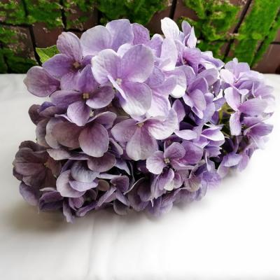 China Fashional Artificial Flowers Premium Quality Decoration Artificial Silk Hydrangea Flowers Colorful Wedding Home Bouquet for sale