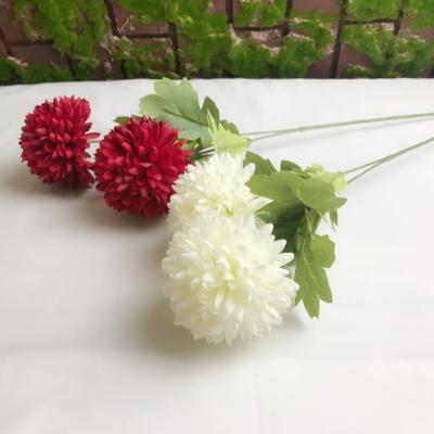 China Cheap Home Decor 2 Heads Wedding Fashional Artificial Flowers Decoration Hydrangea Silk Flowers Fake for sale