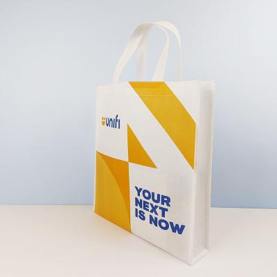 China Custom Printed Waterpro Eco-friendly Non Woven Reusable Nonwoven Tote Bag for sale