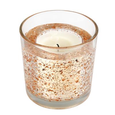 China Home Decration New Design LED Light Up Romantic Burning Fragrance Candles Christmas Decorative Candles for sale