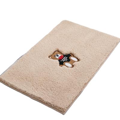 China Durable Super Fiber Non Slip Bathroom Carpet Non Slip Bathroom Mat Bathroom Floor Mat for sale