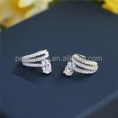 China CLASSIC EXPLOSION SIEGE fashion jewelry! Pave Diamond Clasp For No Ear-holes Children (PES9-1430) for sale