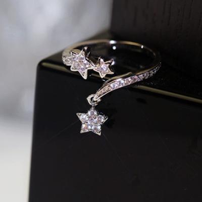 China Casual/Sporting PED Fashion Jewelry! Korea Simple Design Star Hanging Open Ring (PES6-2025) for sale