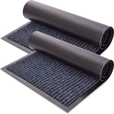 China 2-Pack Home Front Door Welcome Indoor Outdoor Washable Cover Entrance Mats For Shoe Scraper for sale