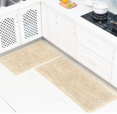 China Factory Wholesale Washable Washable Super Absorbent Shaggy Floor Custom Solid Color Non-Slip Blanket Kitchen for sale