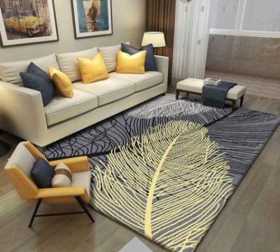 China Factory supplier large modern 3d washable printed custom pattern anti slip living room blanket for decoration for sale