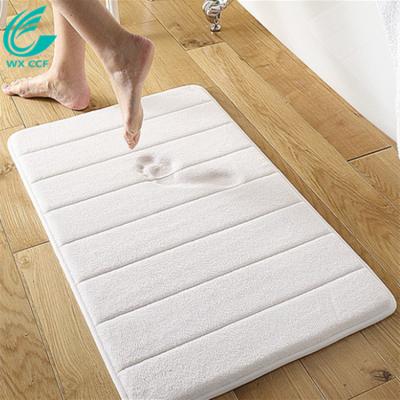 Chine Hot Sale Washable Bathroom Polyester Non Slip Memory Foam Washable Bath Mats à vendre