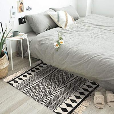 China 2021 Washable New Design Digital Printed Popular Cotton Woven Washable Custom Door Floor Mat for sale