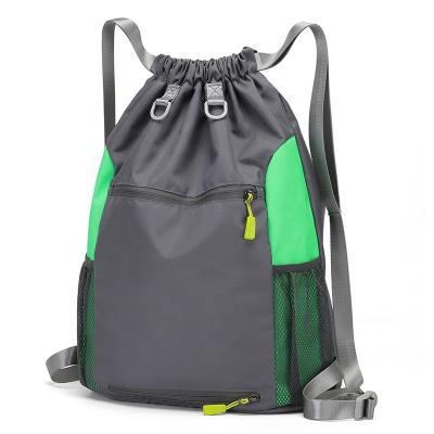 China High Quality Waterproof Anti-theft Storage Gym Bag Outdoor Sports Oxford Travel Backpack Drawstring Folded Backpack Unisex for sale