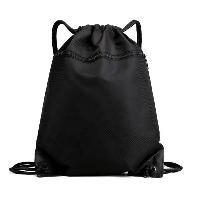 China Customized Traveling Backpack Drawstring Folded Anti-theft Oxford Small Gym Bag Sports Waterproof Storage Gym Backpack Unisex for sale