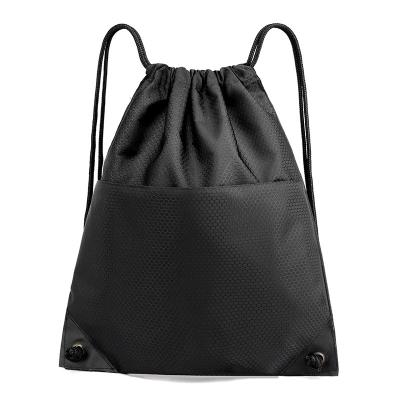 China Fashionable Anti-theft Wear-resistant Gymnasium Sports Bag Outdoor Sports Oxford Traveling Backpack Folded Drawstring Drawstring Backpack Unisex for sale